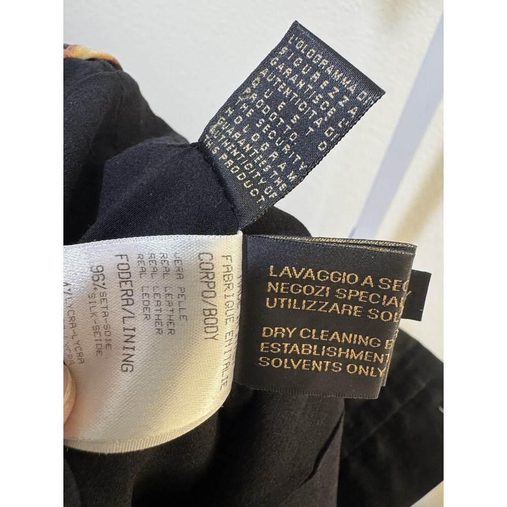 Roberto Cavalli leather pants black made in Italy Women’s Sz M $2k+ - Picture 15 of 16